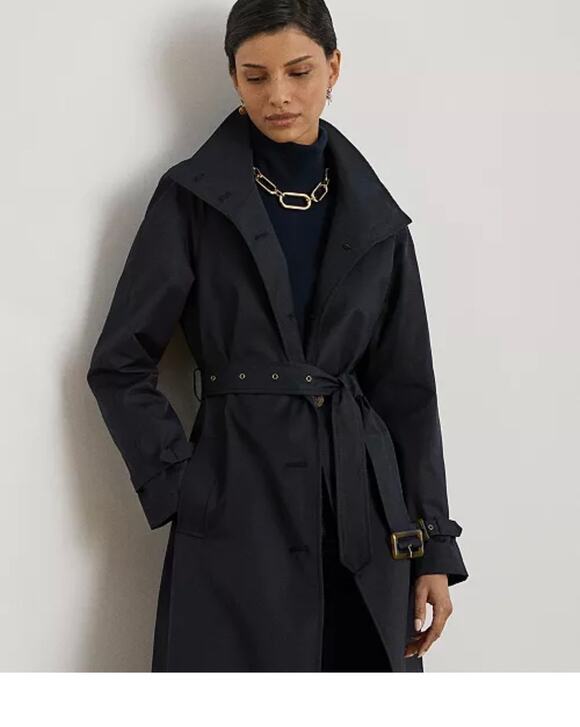 Lauren Ralph Lauren Jackets & Blazers - Lauren Ralph Lauren Women's Single Breasted Belted Trench Coat large NEW
